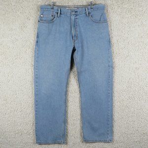 Levi's* 505 Straight Fit Denim‎ Blue Jeans Size~ 36" x 29"